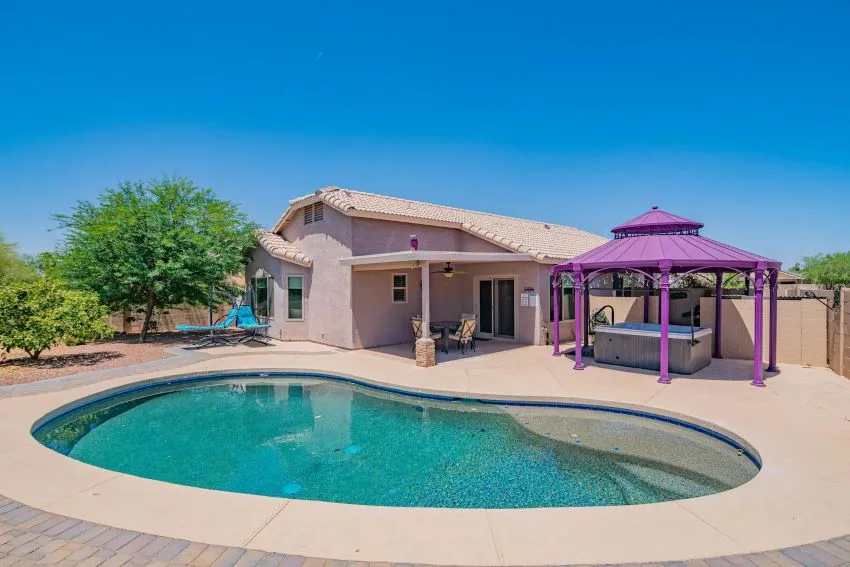 Pool View of Arizona Kosher Rental