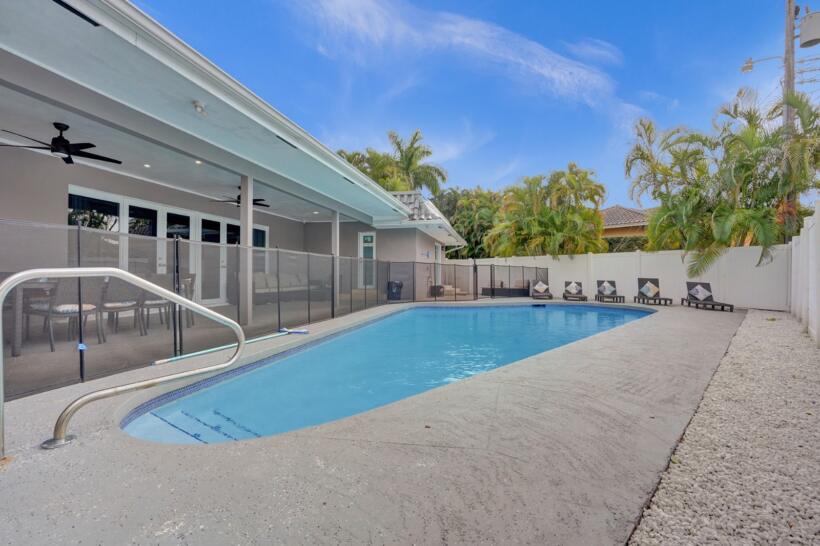 Pool view of a florida kosher villa