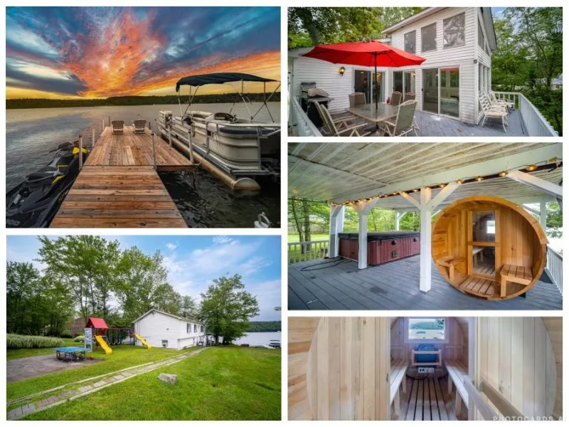 Sackett Lake Villa, Waterfront - Sauna, Jacuzzi - Monticello, NY