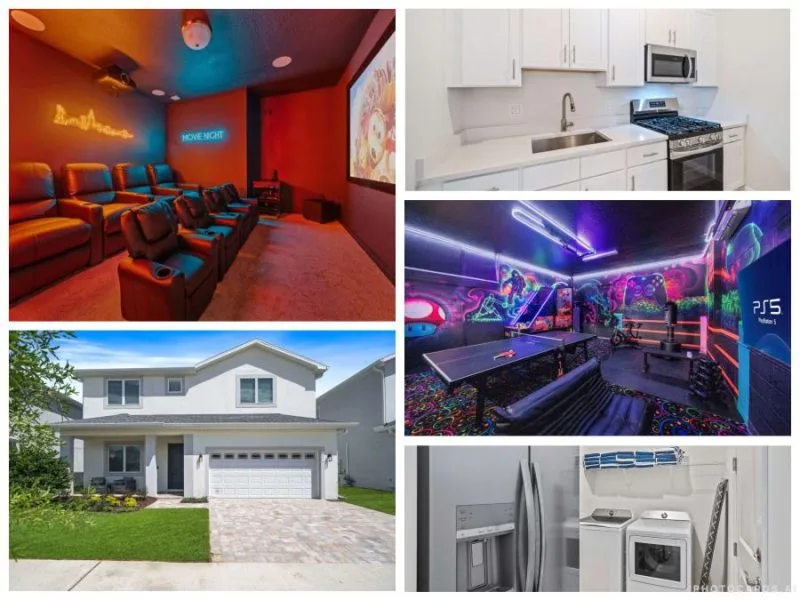 Noble Villa, Pool, Theater - Eden Gardens, Orlando, FL.