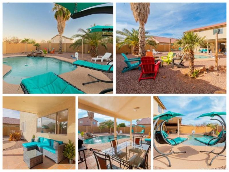Ember Villa, Heated Pool, Fire-Pit, Work Station, Casa Grande, AZ